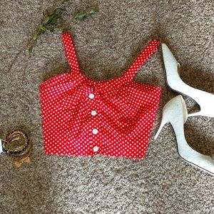 Polkadot Crop Top